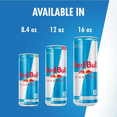 Red Bull Sugar Free Energy Drink, 8.4 Fl Oz, 24 Cans (6 Packs of 4