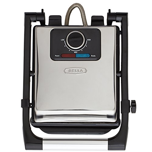 BELLA Electric Panini Press & Sandwich Grill, Polished Stainless Steel