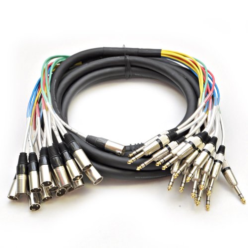 Seismic Audio - SAXT-16x20M - 16 Channel 20' XLR Male to 1/4" TRS Snake Cable