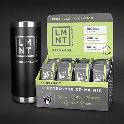 LMNT Electrolyte Drink Mix Hydration Powder Keto & Paleo No Sugar