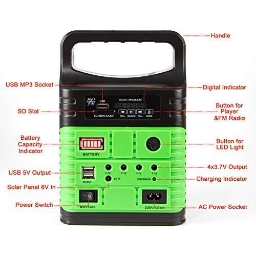 UPEOR Solar Generator Lighting System Portable Solar Power Generator