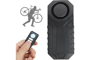 Loudest 113dB Bike Alarm with Remote, Wireless Anti-Theft Vibration Motion Sensor, Japard IP55 Waterproof Bicycle Motorcycle Bell, KS-SF22R