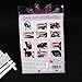 Ecosin 2Pcs Women Cat Line Pro Eye Makeup Tool Eyeliner Stencils Template Shaper Model Cat Eye Card