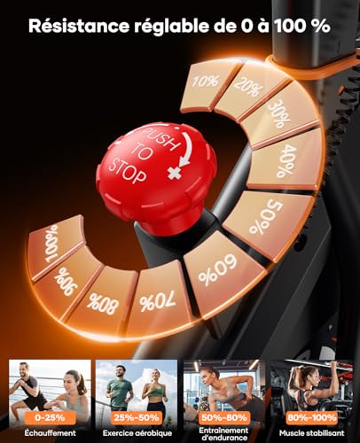 TOPUTURE Velo D Apartment Magnetic, Bicycle Apartment Connected APP, Adjustable Resistance, Indoor Bike with Silent, Exercise Bikes with Heart Rate Capacity 160kg