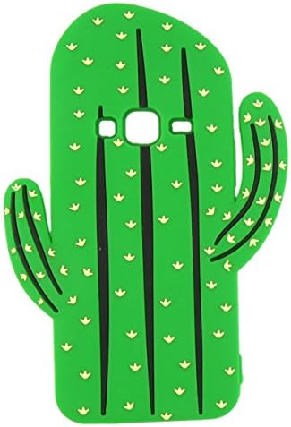 Galaxy On5 Case,Galaxy On5 silicone Skin,G550 Cartoon Skin,WGOOD 3D Cactus Soft Silicon Rubber Protection Skin Case Cover for Samsung Galaxy On5 G550