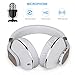 Riwbox XBT-780 Bluetooth Headphones Over Ear, Noise Isolatio V4.1 Wireless Headset with Volume Control, w/Built-in Mic and Wired Mode for PC/Cell Phones/TV (Gold White)