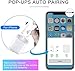 Bluetooth Headphones, Bluetooth 5.0 Wireless Earbuds, 3D Stereo 24H Playtime Wireless Sports Headset, IPX5 Waterproof, Pop-ups Auto Pairing for Apple Airpods Android/iPhone Samsung (2019NewEarbuds)thumb 4