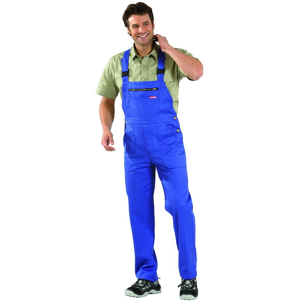 Planam 630102 Size 102 "MG 290" Dungarees - Royal Blue
