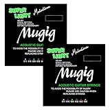 Acoustic Guitar String Mugig Korean Phosphor Bronze and Steel Pack of Two