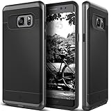 Galaxy Note 7 Case, Caseology [Wavelength Series] Slim Ergonomic Ripple Design [Black / Black] [Modern Grip] for Samsung Galaxy Note 7 (2016)