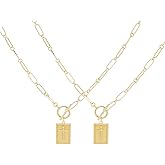 Chunky Gold Silver Cross Necklace for Women Trendy, Thick Golden Hammered Bold Statement Charm Cross Pendant Necklaces, Non Tarnish Vintage Paperclip Herringbone Snake Choker Chain Valentine's Day Jewelry Gift