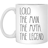 OwingsDesignsPerfect Lolo The Man The Myth The Legend Coffee Mug - Lolo Mug Gifts Christmas - Birthday Gift - Happy Birthday Lolo - Best Lolo Coffee Mug - Father's Day Mug For Lolo 11oz