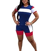 TOPONSKY Womens 2 Piece Sports Outfit Tracksuit Shirt Shorts Jogger Bodycon Sets