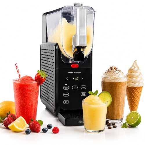 Macchina per granite Slushissimo, 500W, senza ghiaccio, 6 programmi automatici, display con temperatura in tempo reale, bevande in 20 min, capacità max 2,8 L, autopulizia, tecnologia FrostContro