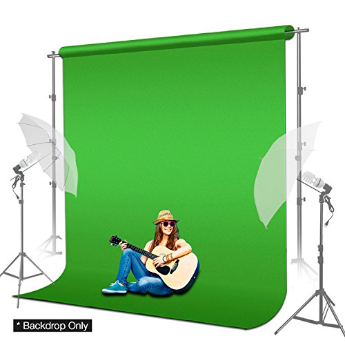 LimoStudio-AGG1338-Photo-Video-Studio-6-x-9-feet-Green-Muslin-Backdrop-Muslin-with-Backdrop-Ring-Holder-Clip-Backdrop-Stands-Not-Included