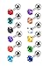 Mudder 12 Pairs 18 Gauge Stud Earrings Stainless Steel Barbell Studs Helix Earring Body Piercing Jewelry, 12 Colors (Cubic Zirconia)