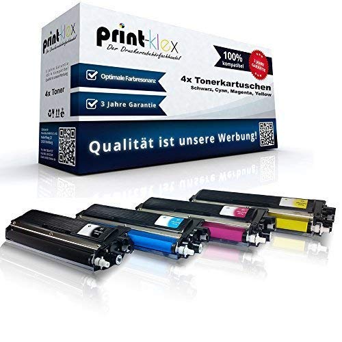 Print-Klex Compatible 4 x XXL Toner Cartridges for Brother DCP9020 CDW HL3140 CW HL3150 CDN HL3150 CDW HL3170 CDW MFC9130 CW MFC9140 CDN MFC9330 CDW MFC9340 CDW TN241BK TN245C TN245M TN245Y TN-24