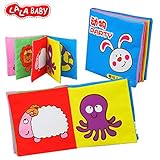 LALABABY Animal Party Cloth Book Early Education Toy for 0-18 Months