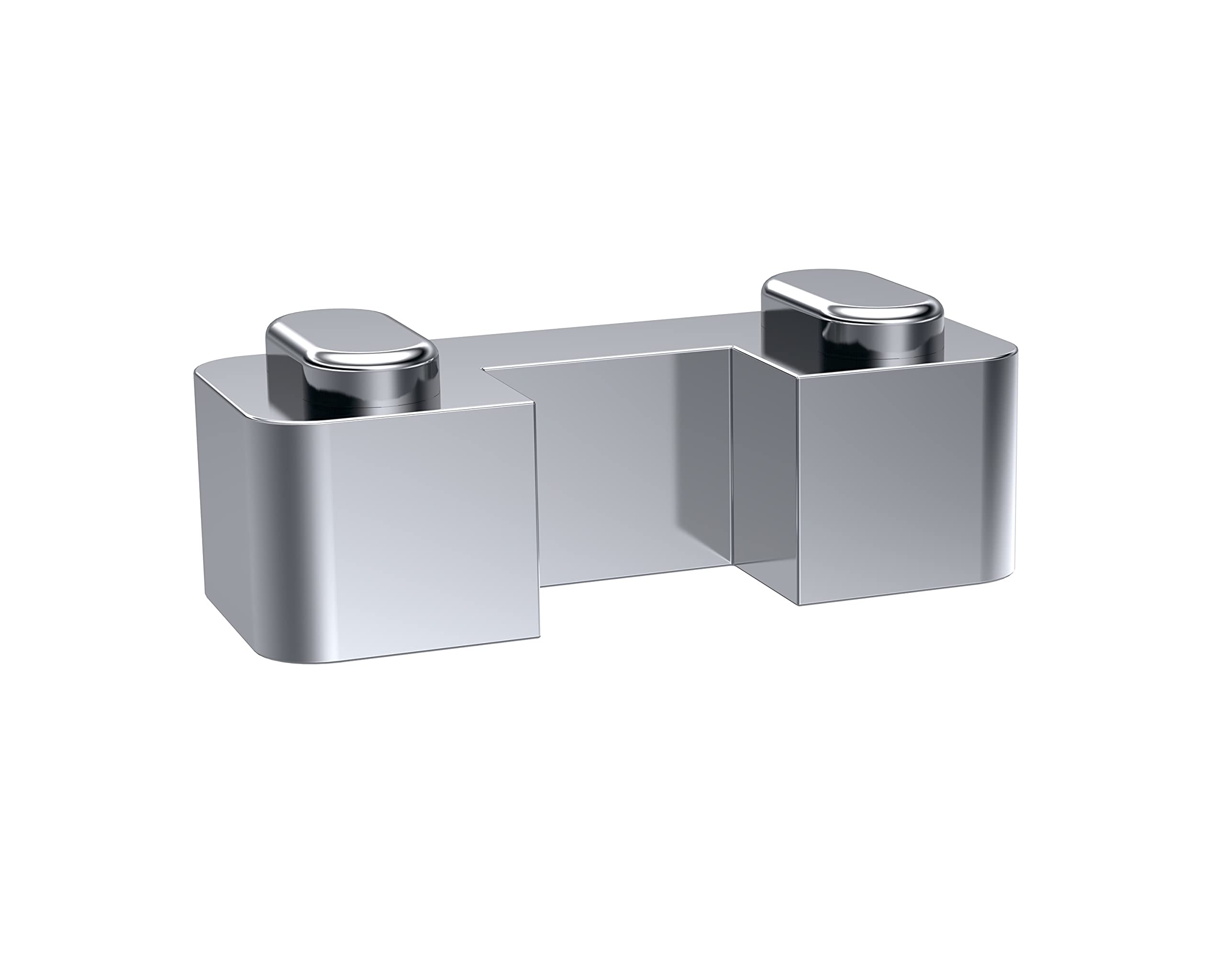 nuie WRSF003 Accessory Modern Bathroom Wetroom Screen Horse Shoe Support Foot, 45mm x 44mm x 30mm, Chrome