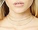 Geerier Layered Gold Chain Choker Necklace Set for Women Girls