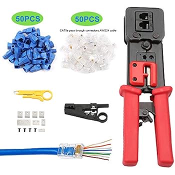 Rj45 Cat6 Pass Through Connectors 100 Pack Easy And Fast