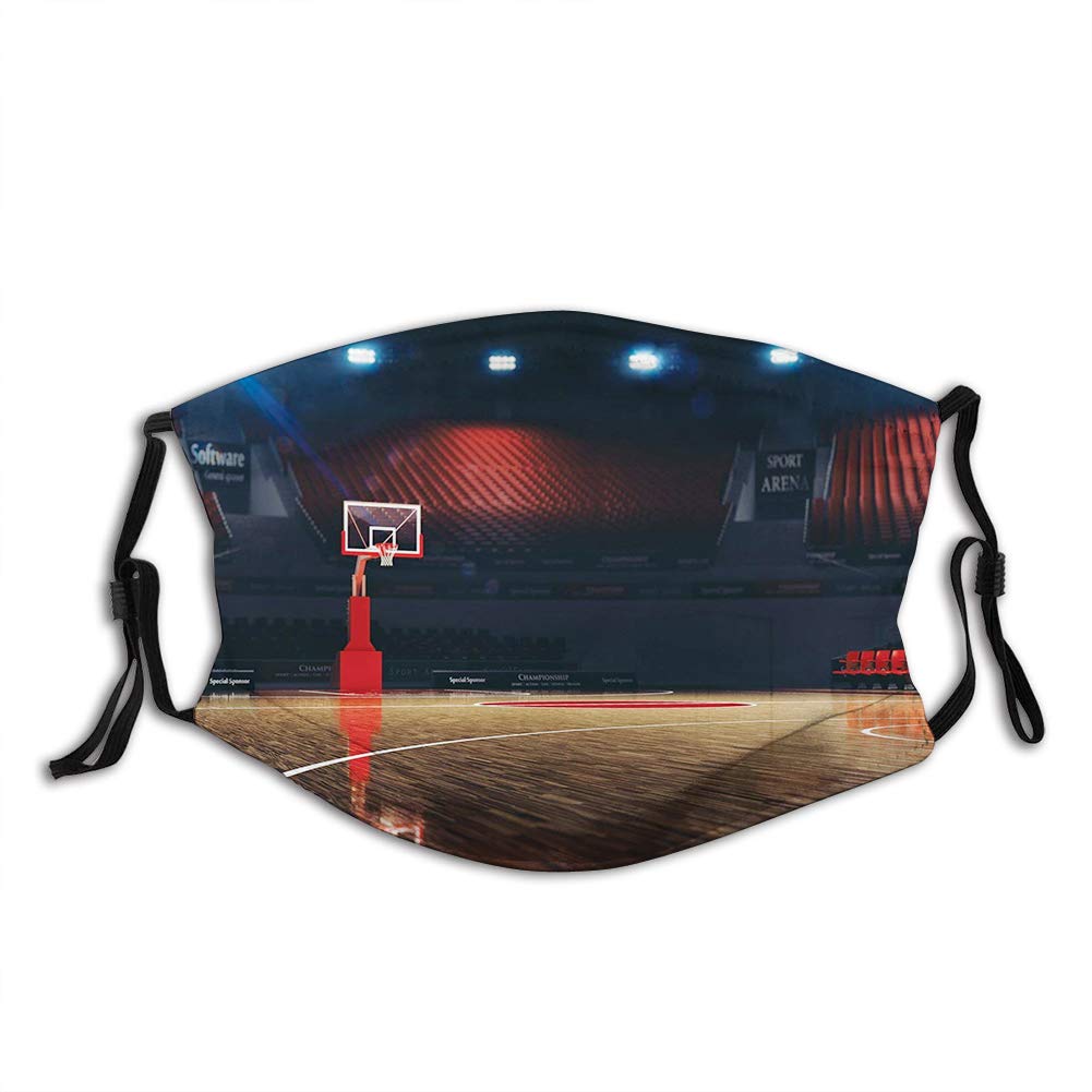 Comfortable?Printed?mask, Basketball，Picture of Empty