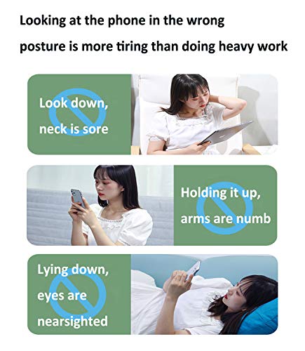 HUADEYI Adjustable Cell Phone Stand Folding Mobile Phone Holder Adjustable Lifting Folding Suitable for iPad Tablet Phone Holder Portable Desktop Tablet Phone Holder, All Phones