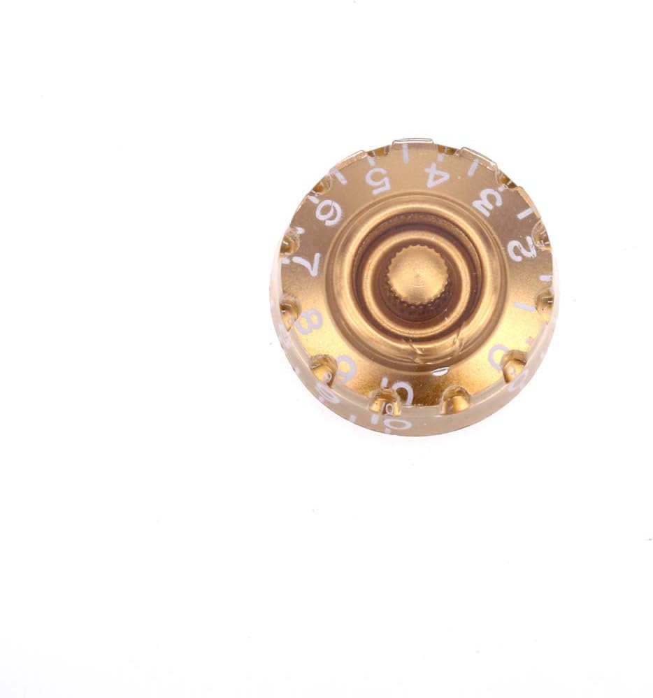 Musiclily Pro Imperial Inch Size Knurled Control Speed Knobs Compatible with USA Made Les Paul Style Electric Guitar,Gold (Set of 4) - Image 5