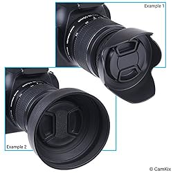 67mm Set of 2 Camera Lens Hoods and 1 Lens Cap