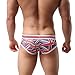 Voberry® Men Underwear Sexy Low Waist Translucent Triangle Briefs Breathable Underpants (XL)