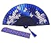 meifan Hand Folding Fans for Women – Japanese Chinese Oriental Vintage Retro Bamboo Silk Fans for Festivals Wedding Dancing Party
