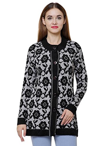 matelco floral print woollen cardigan for womens