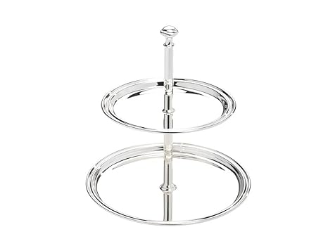 Etagere Elegance 2-fach gross 17x22cm versilbert