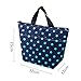 Printing Lunch Bags, Arricastle Oxford Cloth Aluminum Foil Insulated Zip Cooler Bag Portable Takeaway Aluminum Film Pack Cooler Bag Lunch Box Package (Small Green Dots)