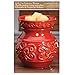 Hosley 6 Inch High Red Ceramic Electric Warmer Ideal Gift for Weddings Spa and Aromatherapy Use with HOSLEY Brand Wax Melts Cubes Essential Oils and Fragrance Oils O4