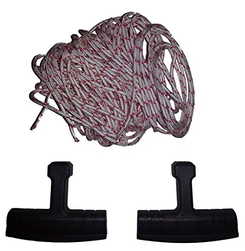 3.0mm Diameter Husqvarna Recoil Starter Rope (10 Meters) And Starter Handle Pull Cord 3 Piece Bundle