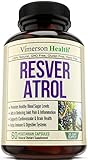 Resveratrol Blend with Japanese Knotweed + Grape Seed + Green Tea + Quercetin - Joint Pain Relief & Anti-Inflammatory Supplement - Best Pills for Heart, Brain, Digestive & Immune Health - 100% Natural