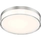 Minka Lavery 749-2-84-L Vantage LED Flush Mount, 1-Light, 16 Total Watts, 7-in H x 1.5-in W, Brushed Nickel