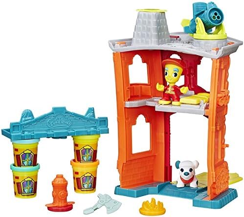 PLAY-DOH Town Firehouse Playset (Multi-Colour), Multicolor - Image 3