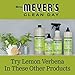 MRS. MEYER'S CLEAN DAY Moisturizing Body Wash for Women and Men, Biodegradable Shower Gel Formula Made with Essential Oils, Lemon Verbena, 16 oz