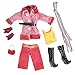 E-TING 3 Pack Fashion Doll Clothes Casual Wear Coat T-shirt Denim Skirt with Necklace Handbag for Barbie Dolls