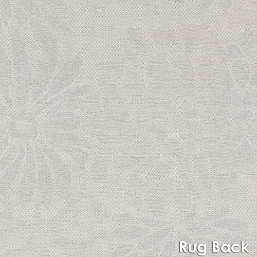 Sunnydaze Flourishing Fantasies Indoor/Outdoor Patio Area Rug 7x10 Foot