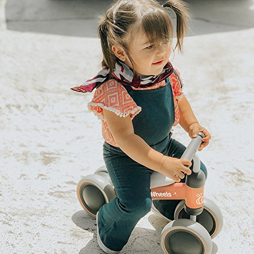 Ashtonbee Baby Balance Bike - Indoor Outdoor Pink Bicycle for Children Ages 10-24 Months - Thumbnail 6