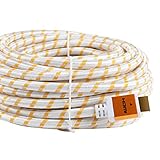 Super HD 4kx2k Ultra 2.0V HDMI Cable Support 3D, Ethernet, 1080P and Audio Return Channel(ARC), 50 Feet - Golden