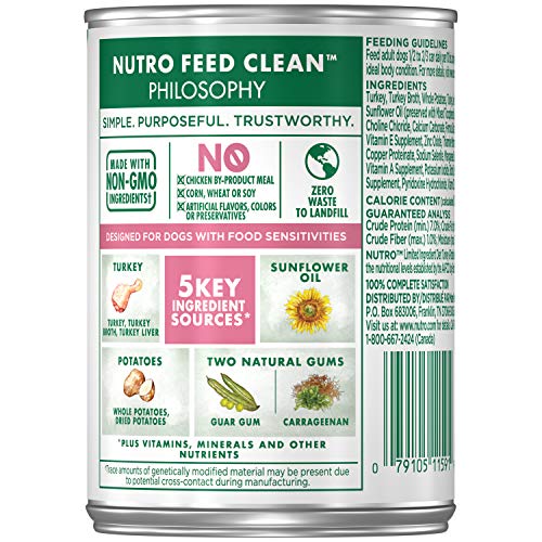 NUTRO Limited Ingredient Diet Adult Canned Natural Wet Dog Food Premium Loaf Turkey & Potato Recipe, - //medicalbooks.filipinodoctors.org