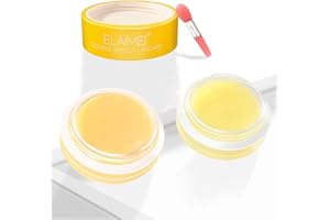 SEFUDUN Double Effect Lip Sleeping Mask, Lip Mask Lip Scrub Lip Repair Treatment for Dry, Cracked Lips, Sleeping Lip Balm, Lip Primer, Lip Moisturizer for Lip Care (Orange)