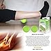 Lacrosse Balls - Foot Massage Ball, Deep Tissue Myofascial Release Massage Balls for Trigger Points, Plantar Fasciitis, Tight Muscles, Neck, Back, Yoga, Workout, Stress Relief (Green, 2 Balls)