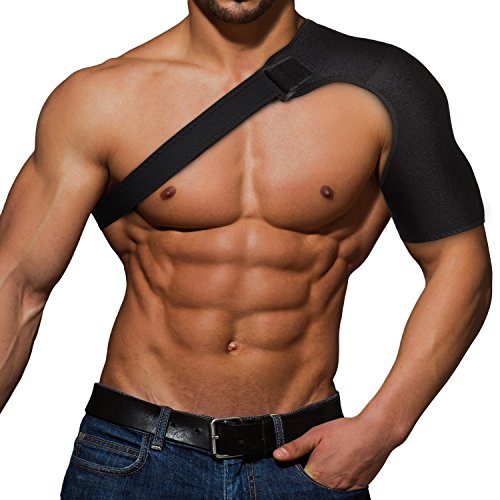 Shoulder Support Brace - Dislocated Shoulder Brace | Quality Shoulder Support, Brace Immobilizer, Brace Rotator Cuff, AC Joint, Compression Shoulder Brace ONE SIZE - by NIUS Brand