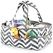 Large Washable Baby Diaper Caddy Organizer 100% Cotton Bag by Footprints Global