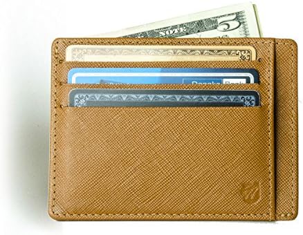 Saffiano leather RFID front pocket wallet from Axess (men's minimalist wallet)